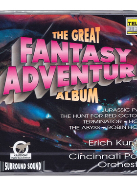 原装进口 孔泽尔《奇幻历险记 侏罗纪电影名曲选》CD唱片 CD80342