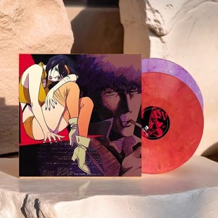 星际牛仔 原装 BEBOP COWBOY 动画原声带紫红彩胶2LP黑胶唱片 进口