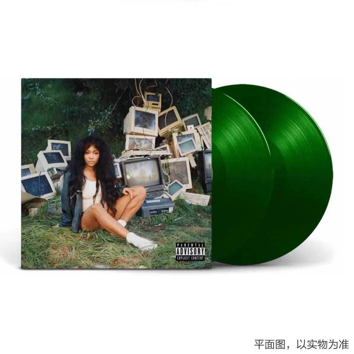 原装进口诗莎 索拉娜洛维SZA 控制键CTRL GREEN 2LP黑胶唱片 绿胶