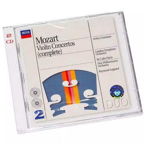 【原装进口】格鲁米欧——Mozart 莫扎特小提琴协奏曲全集2CD唱片