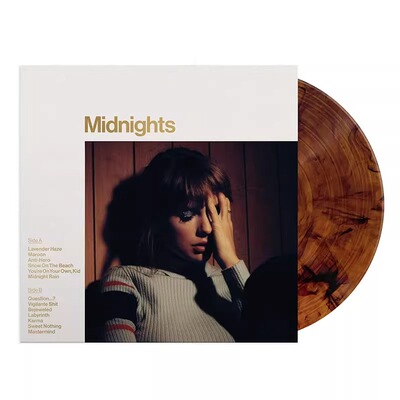【原装进口】泰勒斯威夫特 MIDNIGHTS MAHOGANY 午夜桃木版LP唱片