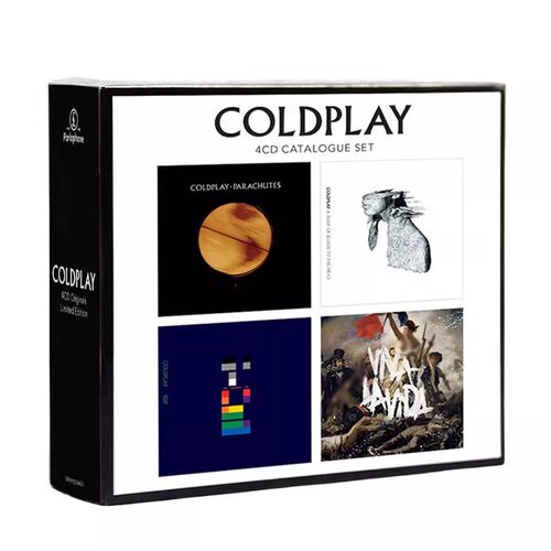 原装进口 酷玩乐队 Coldplay catalogue set 4CD唱片套装72504420