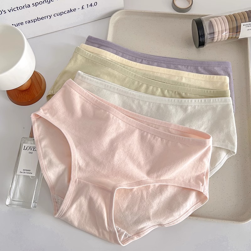 彩色日常纯棉少女三角裤短裤