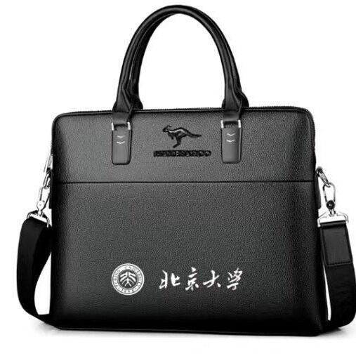 新款男士包包手提包横款皮包单肩斜挎包商务手拎公文包定制托特包