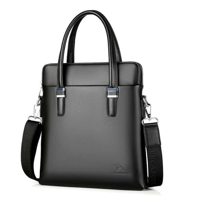 新款厂家男士包竖款皮包单肩斜挎包商务手提公文包托特包都市简约