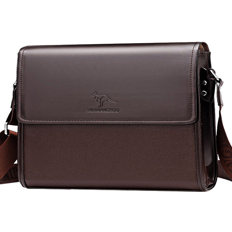 男包单肩包男软皮斜挎包商务公文包男士皮包斜跨竖款背包托特包