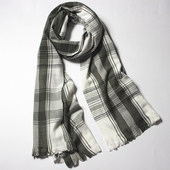 强烈推荐 百搭保暖大披肩男女通用 英伦风黑白格子厚围巾秋冬新品