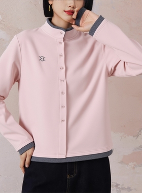 宽松妈妈半开领长袖上衣大码胖mm200斤立领品牌德绒假两件卫衣女