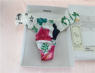 女士真丝桑蚕丝丁字裤T裤三角裤丝绸缎面T裤性感美女内裤春夏季