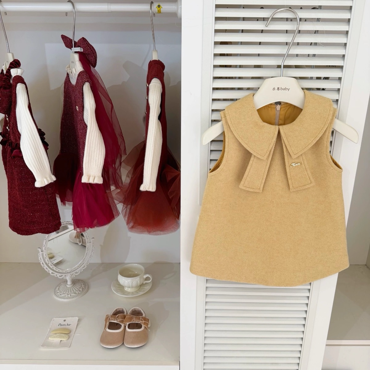 【小張童學】 超显白！原创女童礼服裙冬季2025新款女宝宝背心昵