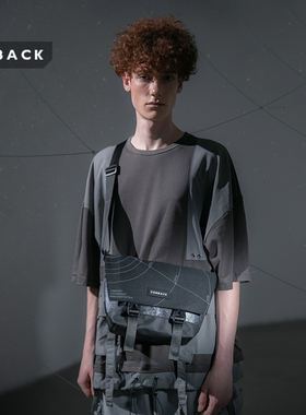 COMBACK新款时尚小号潮牌邮差包女星空街头休闲小单肩斜挎背包男