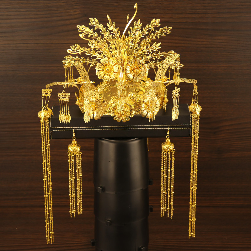 秀禾头饰凤冠霞帔中式新娘头饰结婚古装发饰套装大气龙凤褂配饰品