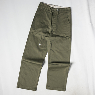 瑕疵B品  1942 chino 杂役卡其裤 军绿色 休闲直筒宽松版型