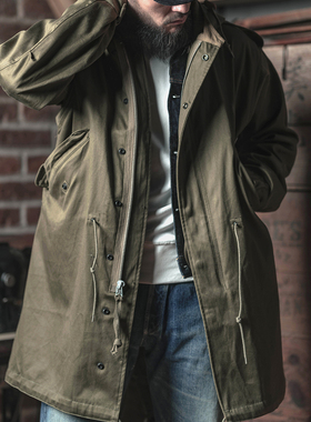 恶犬BRONSON复刻M1951鱼尾派克服M-51男士长外套M51大风衣PARKA