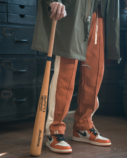 STOCK 运动慢跑长裤 OLD 纯棉毛圈拼色卫裤 SCHOOL老学校风格 NON