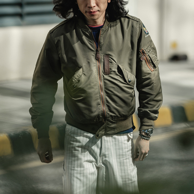 飞行夹克棒球领春秋短款拉链外套