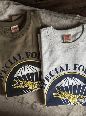 Non Stock南越特种部队LLDB越战老虎空降师MACV纯棉短袖T恤衫ARVN