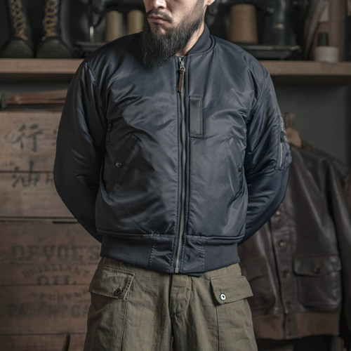 恶犬空军蓝b15-C夹克飞行服咔叽