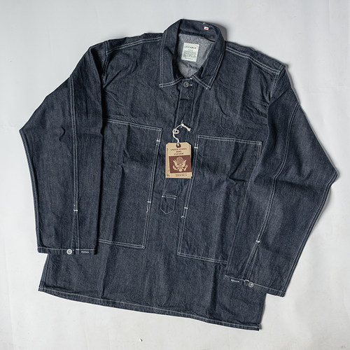 瑕疵B品 CCC PULL OVER 套头DUNGAREE 丹宁夹克衫 赤耳牛仔服