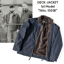 恶犬BRONSON初期US NAVY蓝色海军甲板服DECK N-1羊毛内里夹克外套