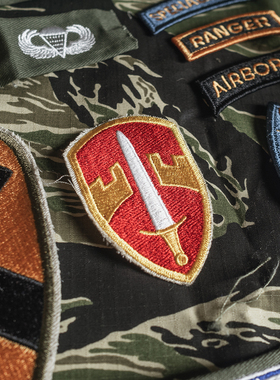 复刻越战贴章 刺绣徽章 贴布切边章AIR BORNE伞降ARVN LOCG MACV