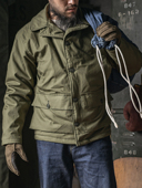 恶犬BRONSON复刻USN 1海军飞行夹克植绒羊毛内里外套55J13大衣