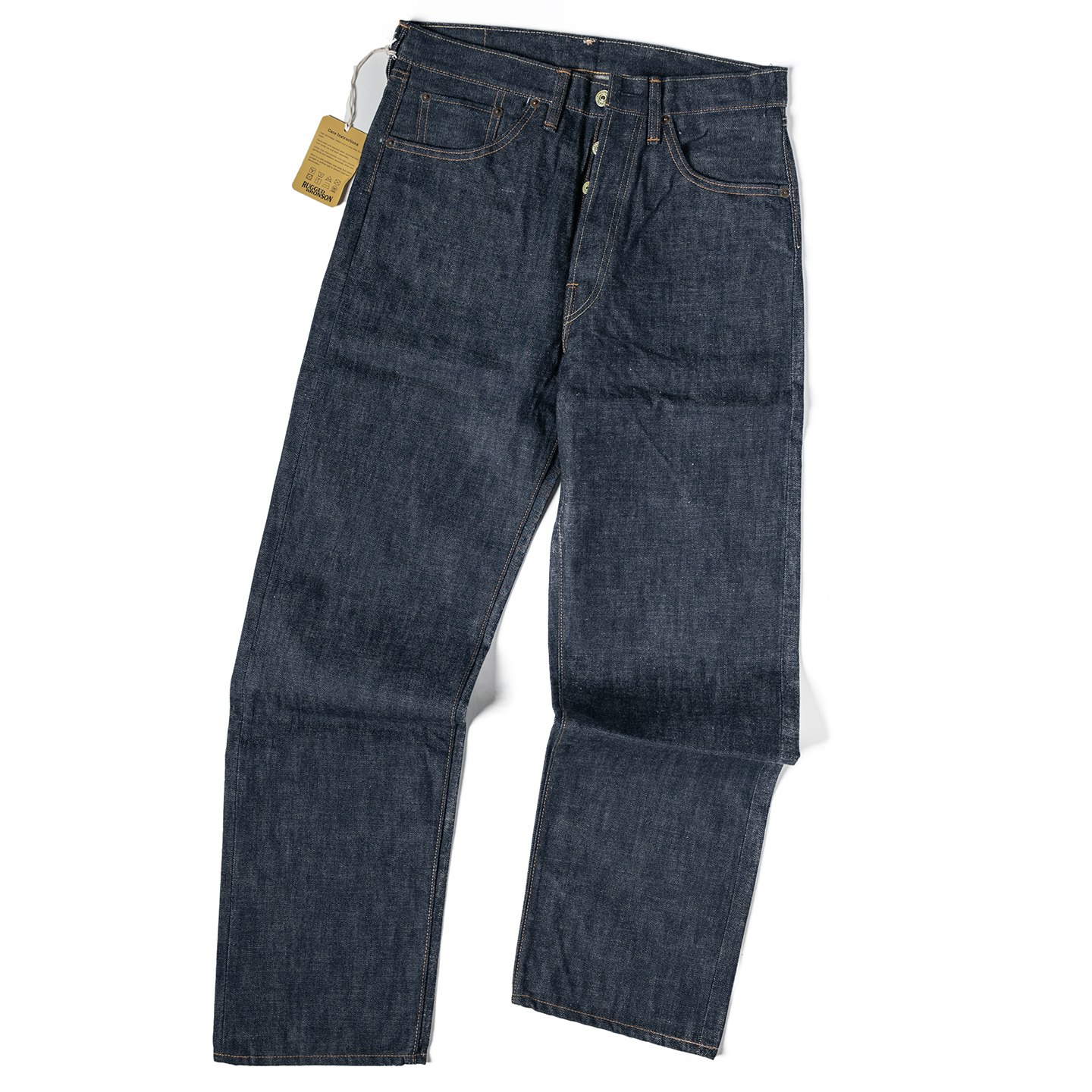 66801XX原色赤耳直筒牛仔裤