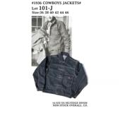 14.5oz预缩原色赤耳丹宁牛仔夹克外套 NON STOCK复刻36101J 1936