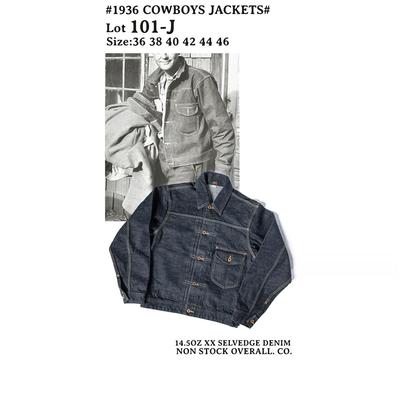 翻领四季短牛仔夹克原色赤耳丹宁