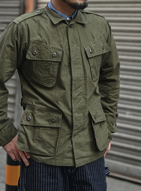 NON STOCK初期型1st 1963 TCU越战作战服MACV纯棉平纹布长袖夹克