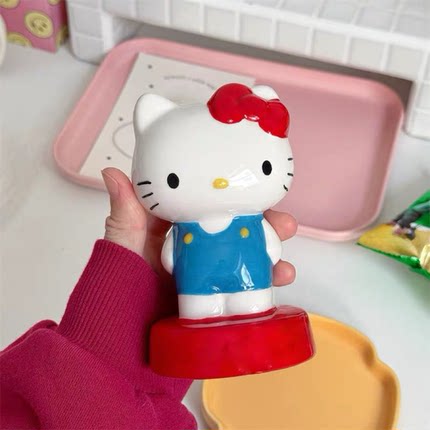 Hellokitty陶瓷存钱罐储蓄罐可爱卡通创意礼物送朋友闺蜜生日礼物