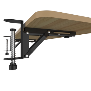 桌面延长板免打孔扩展电脑桌子延伸加长手托架加宽加厚折叠托手臂