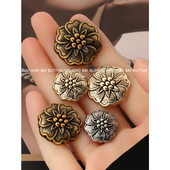 复古金属纽扣小香名媛风大衣扣子女风衣毛衣扣裙子外套钮扣装 饰扣