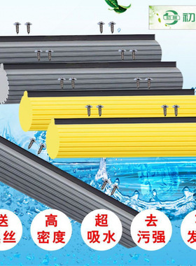 滚轮式胶棉拖把头挤水海绵拖把头吸水替换头cmcm拖把配件批发