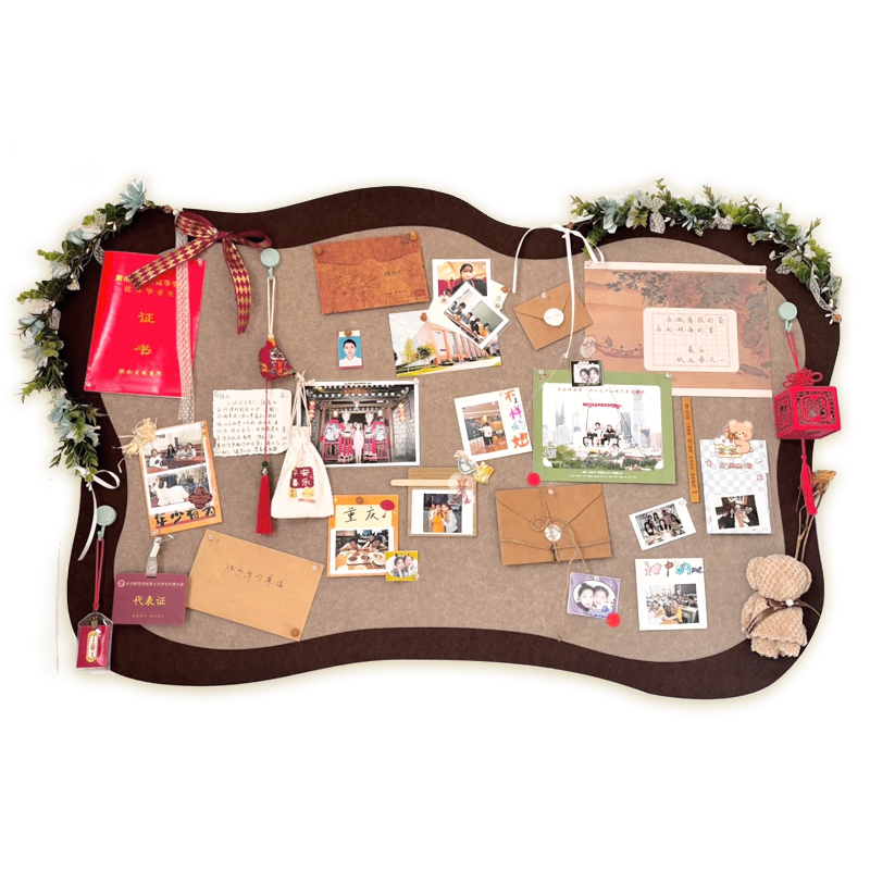 网红同款蝴蝶毛毡板照片墙