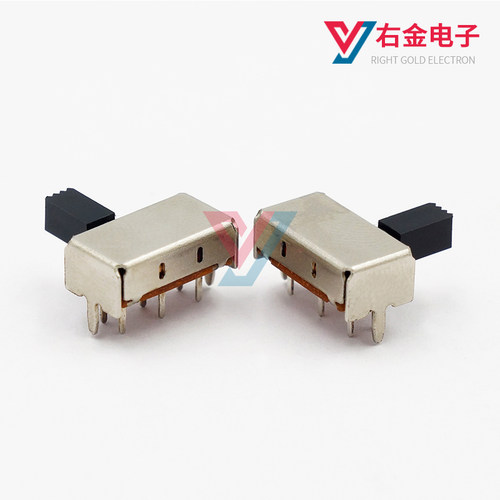SK-22H07两档卧式拨动开关6脚