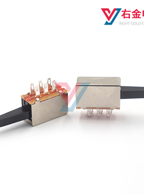 PS-22I48直键无锁开关6P孔脚复位开关特殊柄开关拨动开关按键开关