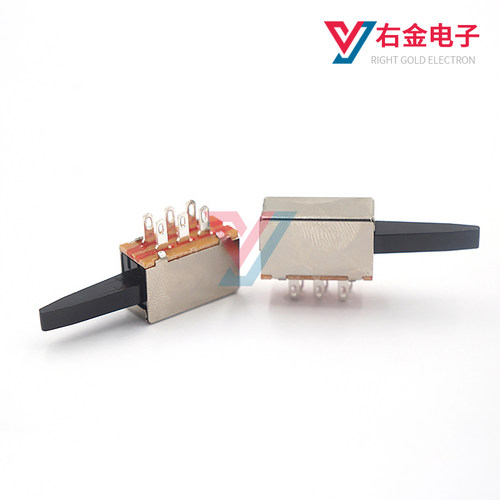 PS-22I48直键无锁开关6P孔脚复位开关特殊柄开关拨动开关按键开关