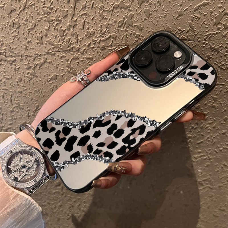 潮牌豹纹适用于iphone16手机保护套/壳