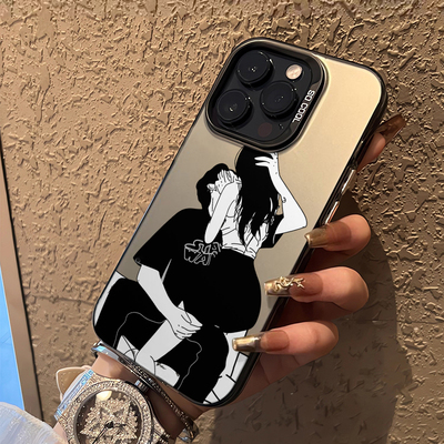 纯欲风情侣适用于iphone17promax手机壳苹果14新款13PRO女15plus简约12新款15pro防摔11硬壳个性xr潮xs网红16