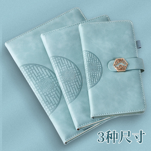 申士A5笔记本子定制可印logo便携式A6手账本B5商务办公记事本定做