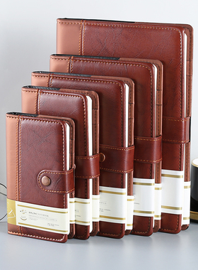 申士A5笔记本子商务办公皮面记事本87系列B5高频本可定制LOGO文具