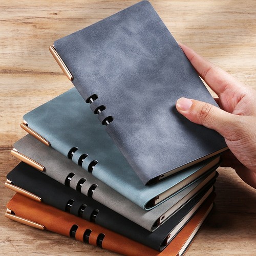 申士A6笔记本本子商办公务简约学生记事本可定制内页皮面LOGO文具