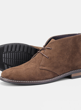 Men Desert Boots Retro American style Male Ankle Boots沙漠靴