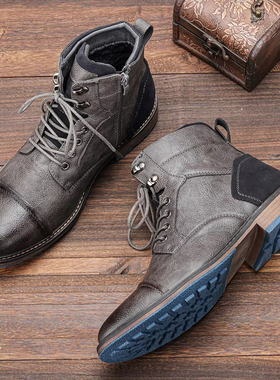 Mens Chukka Boots Lace Up Desert Ankle Boots Classic Causal