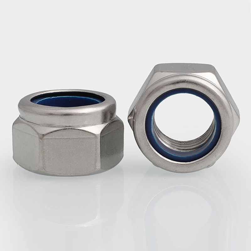 m3m4m5m6m810m12厘316不锈钢防松螺丝帽 DIN985 锁紧尼龙自锁螺母