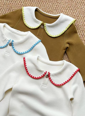 呱呱Baby新生婴儿连体哈衣打底加厚纯棉内搭宝宝衣服秋冬保暖爬服