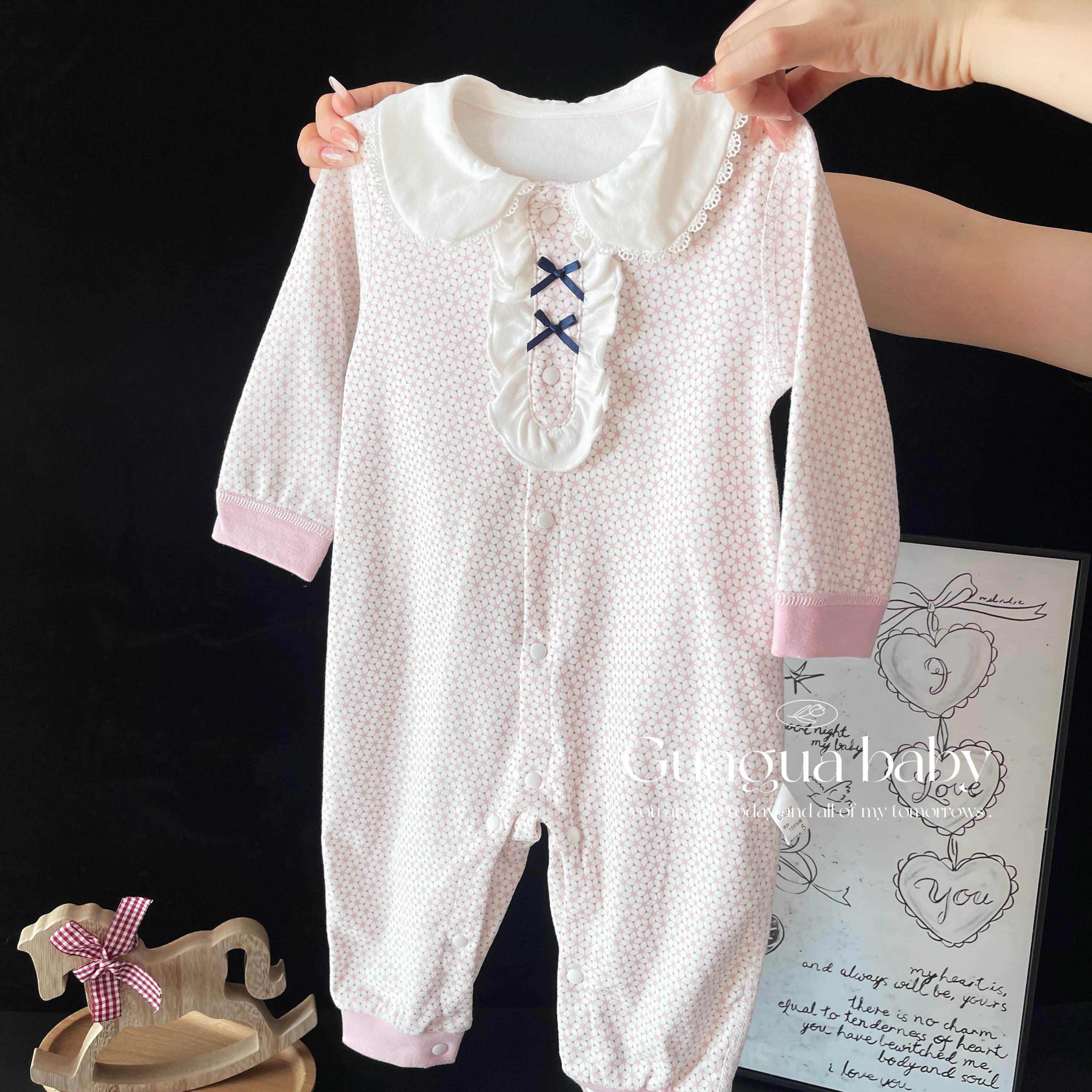 呱呱新生长袖洋气女宝公主风春秋婴儿衣服纯棉哈衣爬服连体衣,童装/婴儿装/亲子装,连身衣/爬服/哈衣,淘宝优惠券,粉丝福利购,淘宝优惠卷