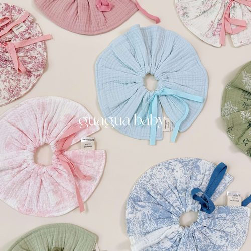 呱呱Baby新生婴儿纯棉口水巾围嘴