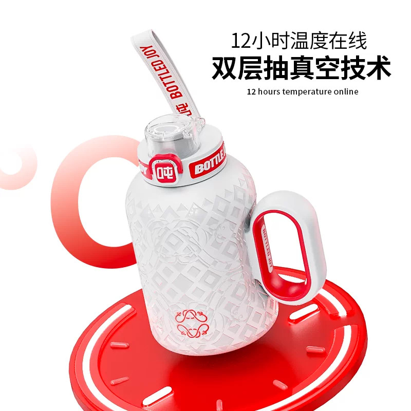 2026年秋季新款不锈钢保温杯保冷水杯大容量便携手提水壶新年送礼
